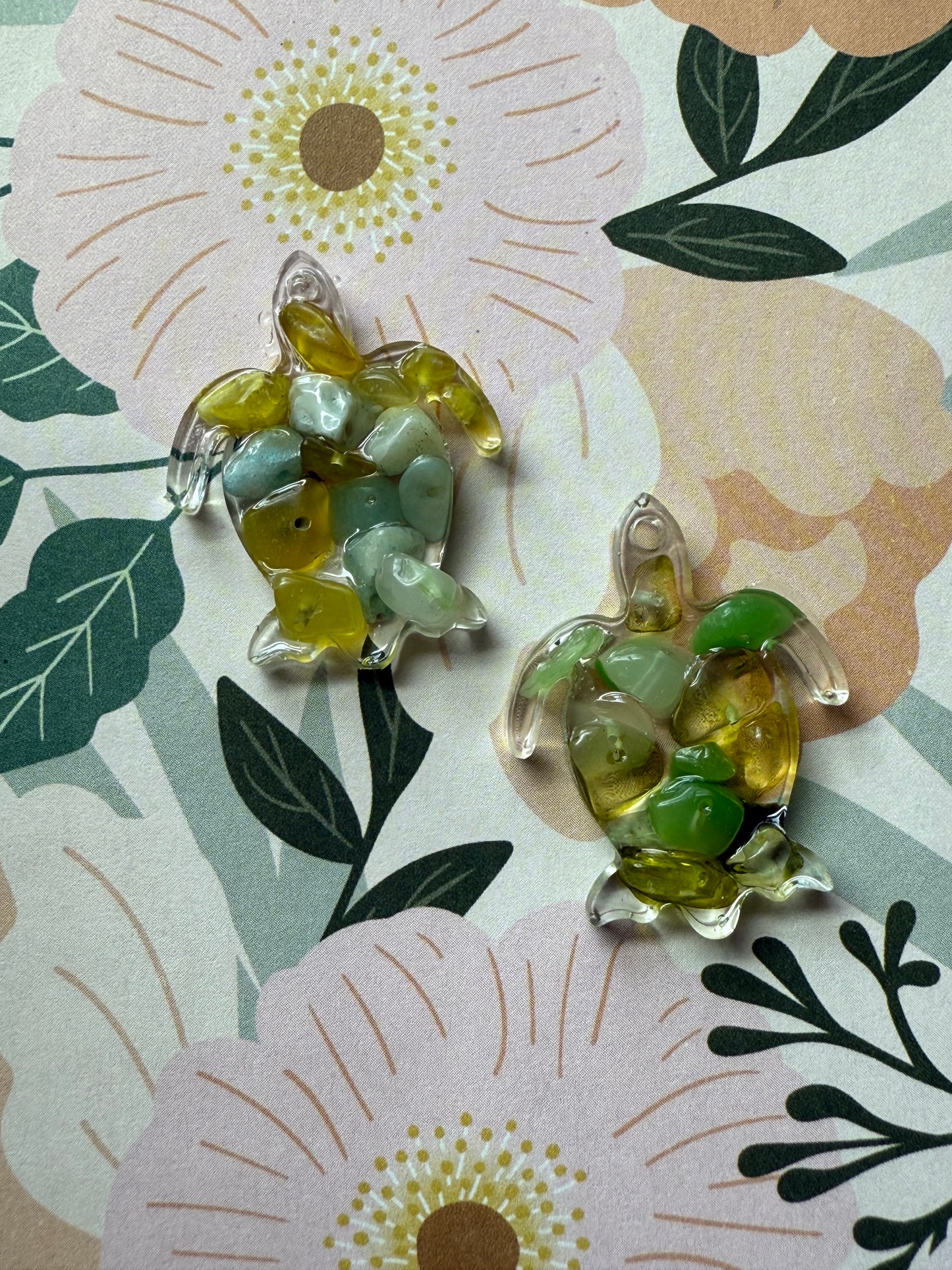 CrystalCharm Turtle Keychain