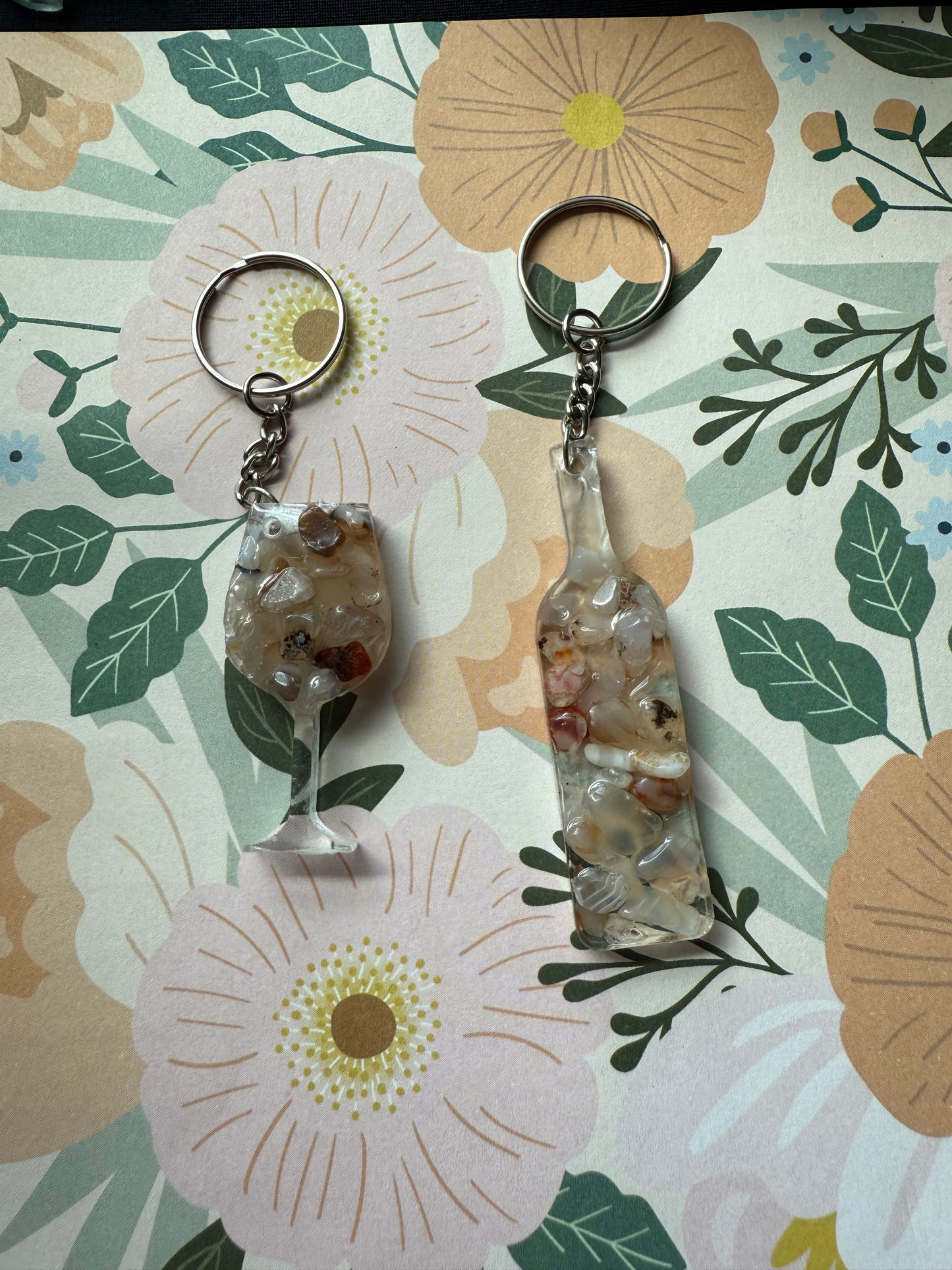 Crystal Charm Keychain