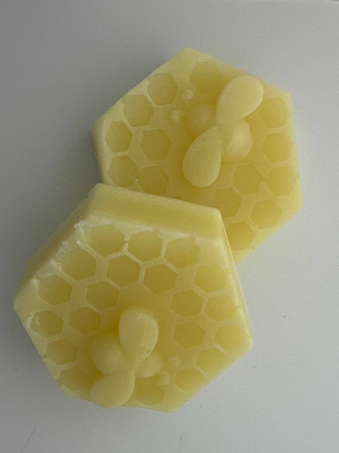 Yellow beeswax soap with honey base