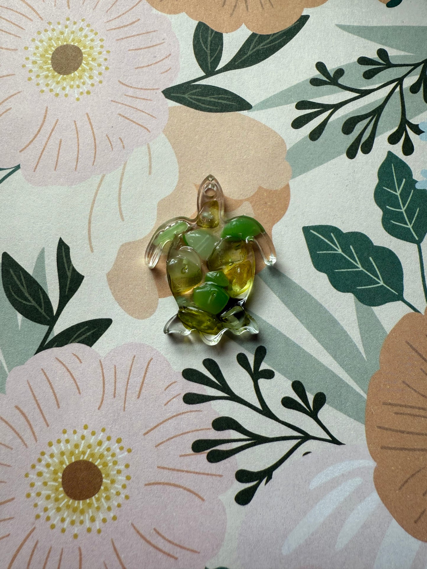 CrystalCharm Turtle Keychain