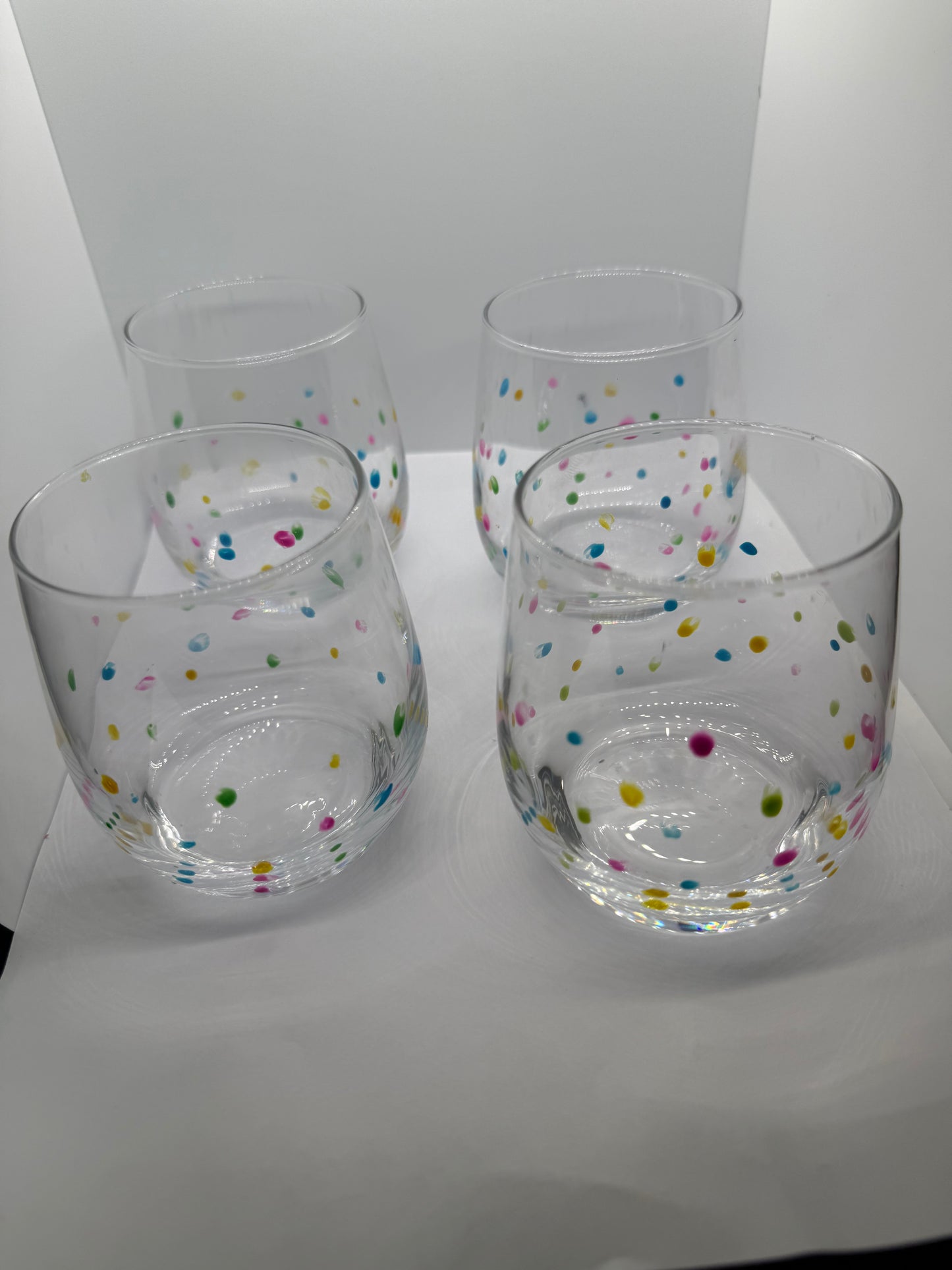 Tropic Dots 12oz Glass 🌴✨🍹