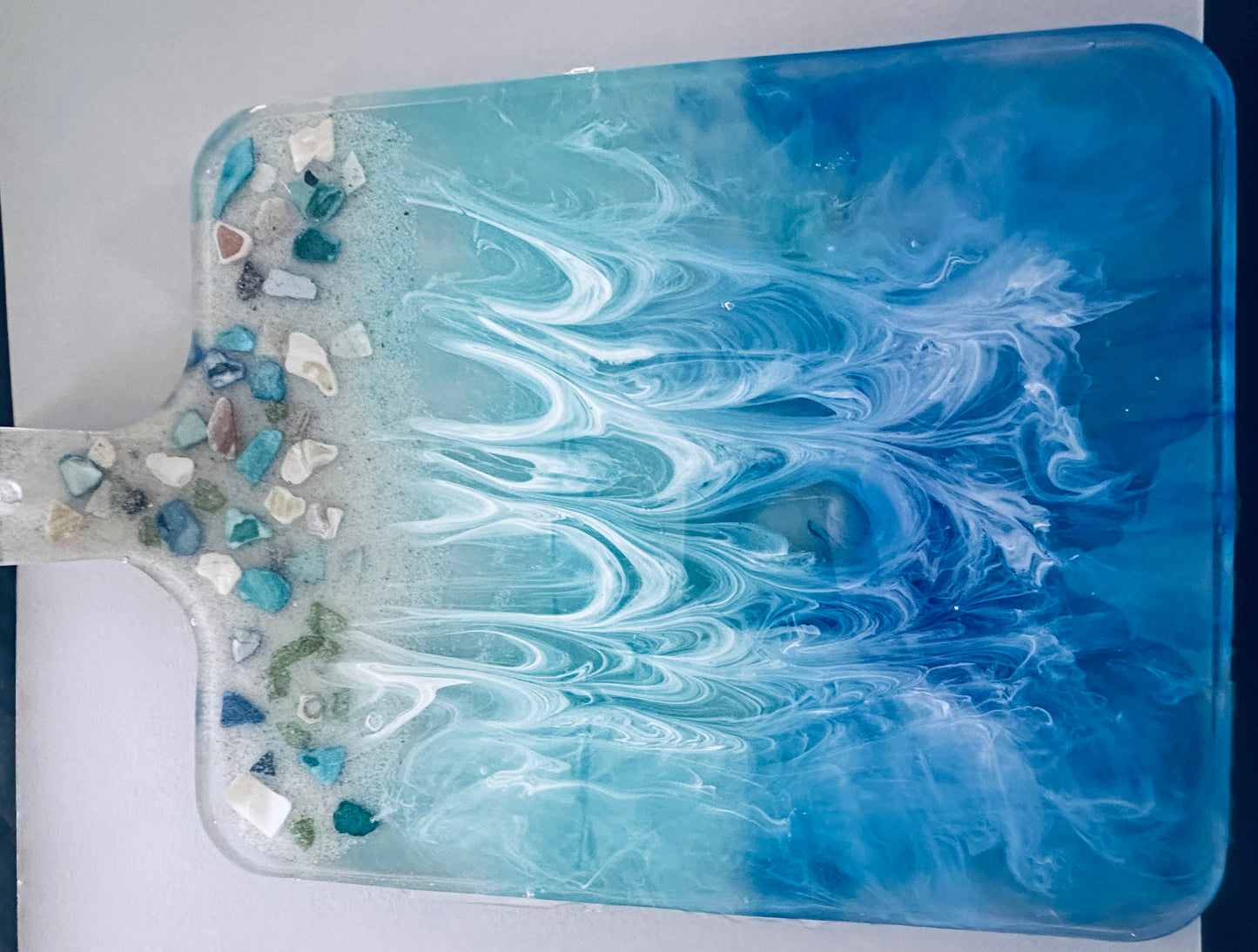 Ocean Breeze Resin Charcuterie Board