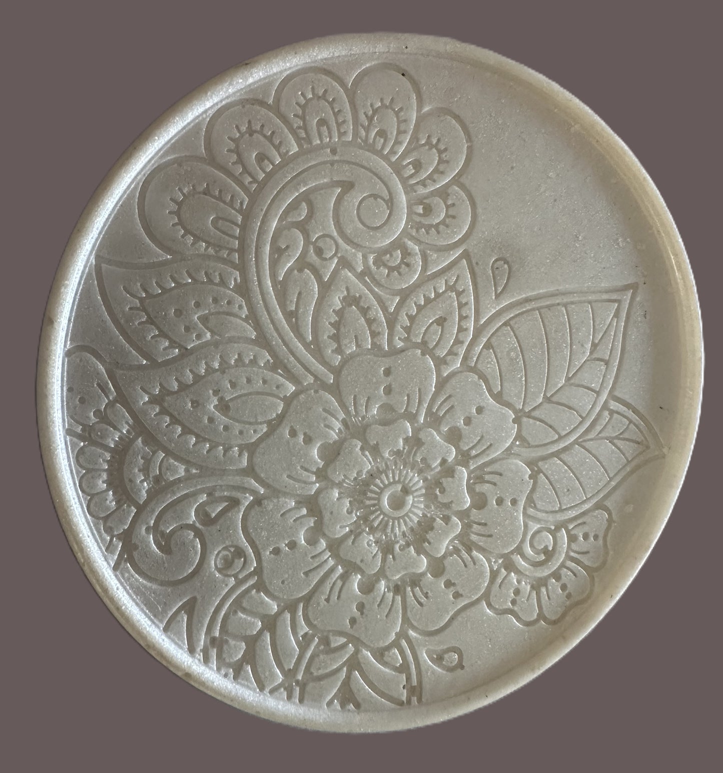 Set of 2 Decorative Floral Coasters