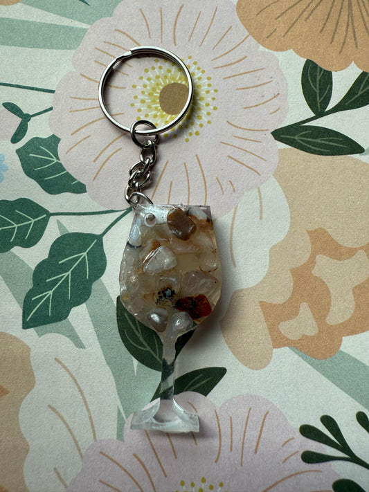 Crystal Charm Keychain