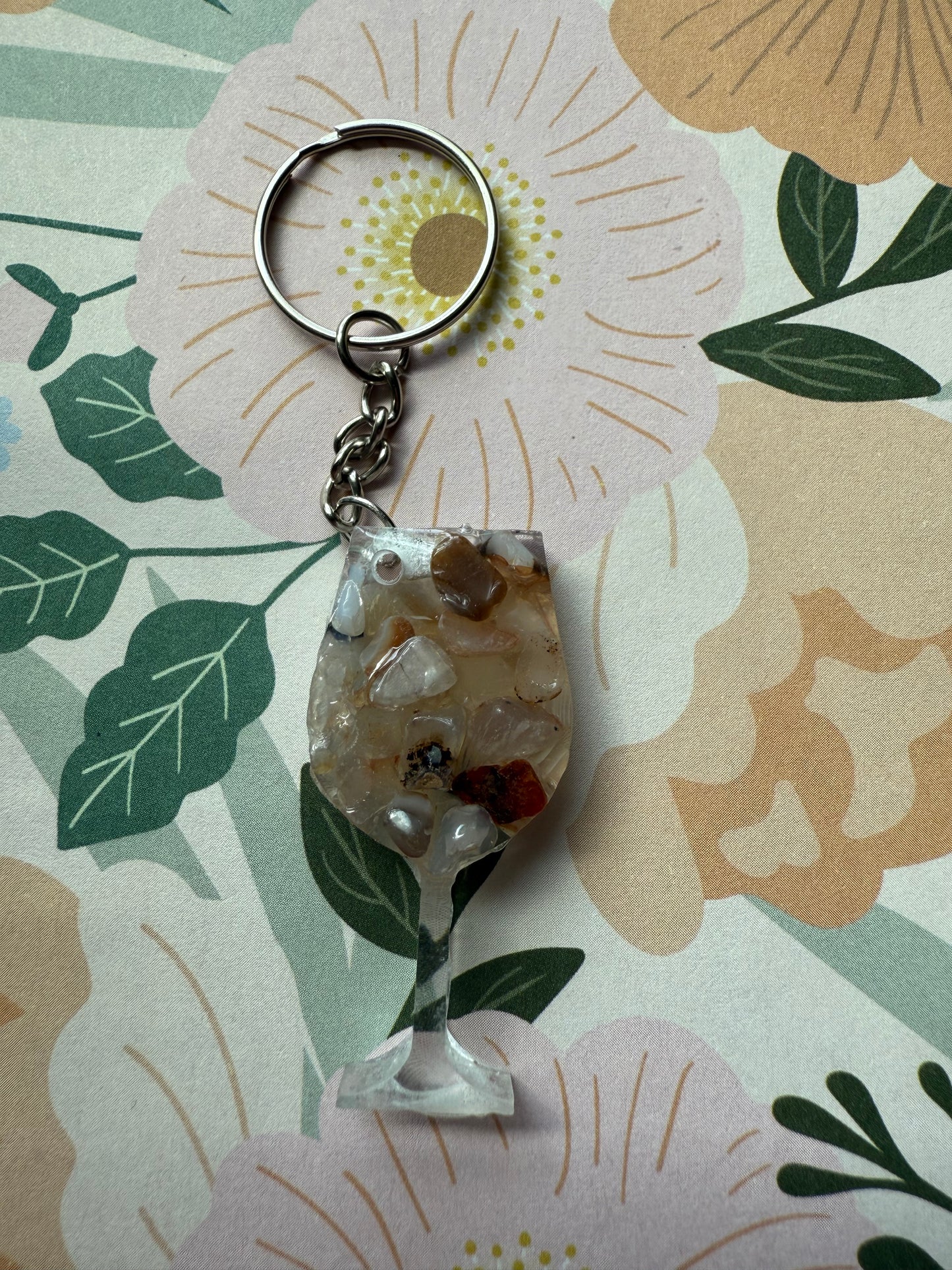Crystal Charm Keychain