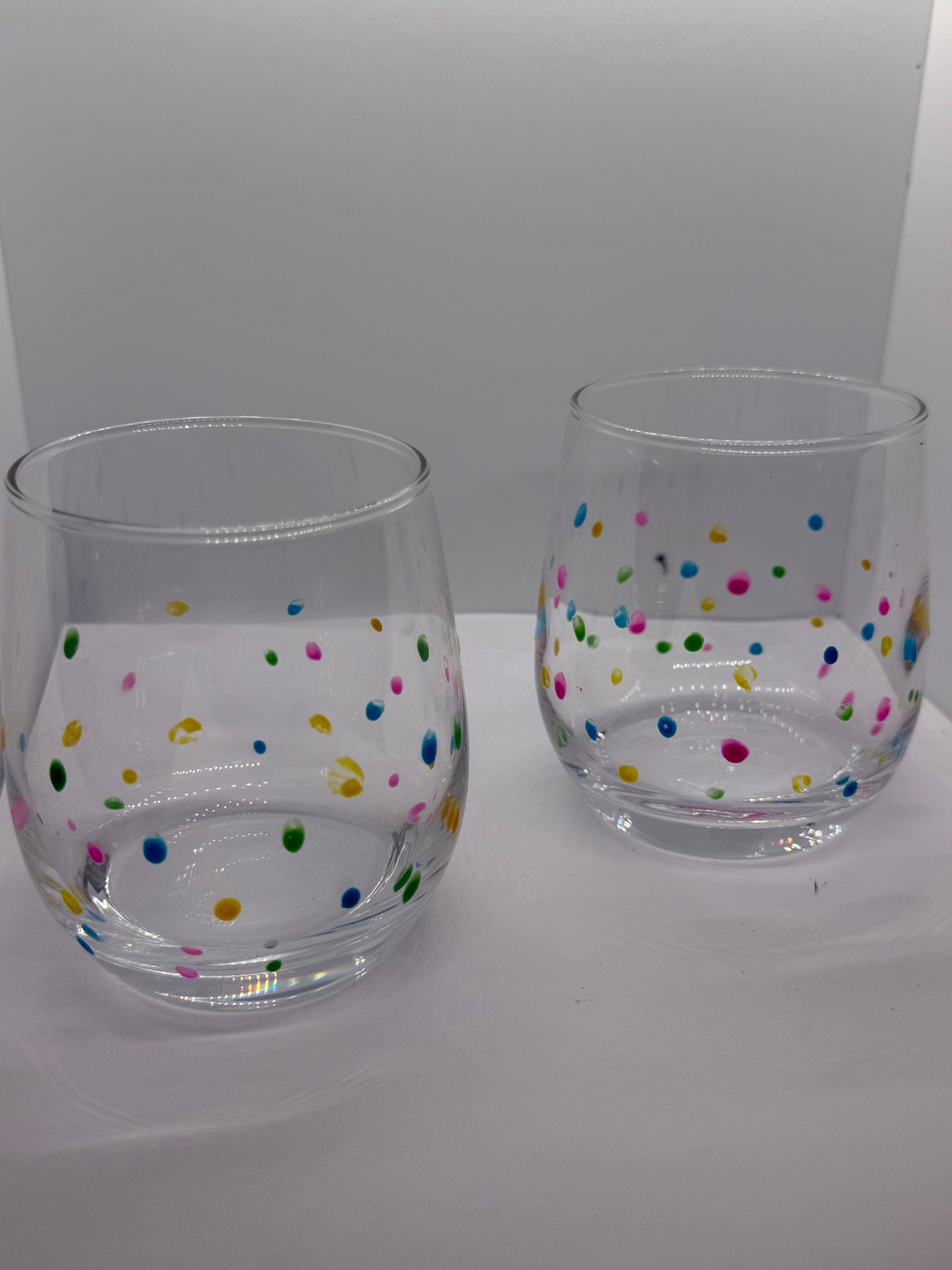 Tropic Dots 12oz Glass 🌴✨🍹