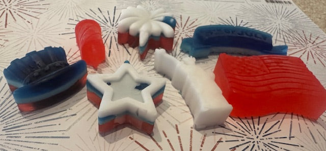 Patriotic theme mini soaps!