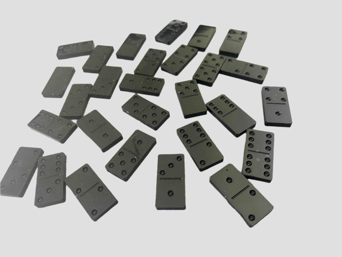 Modern and Sleek Black Domino Set