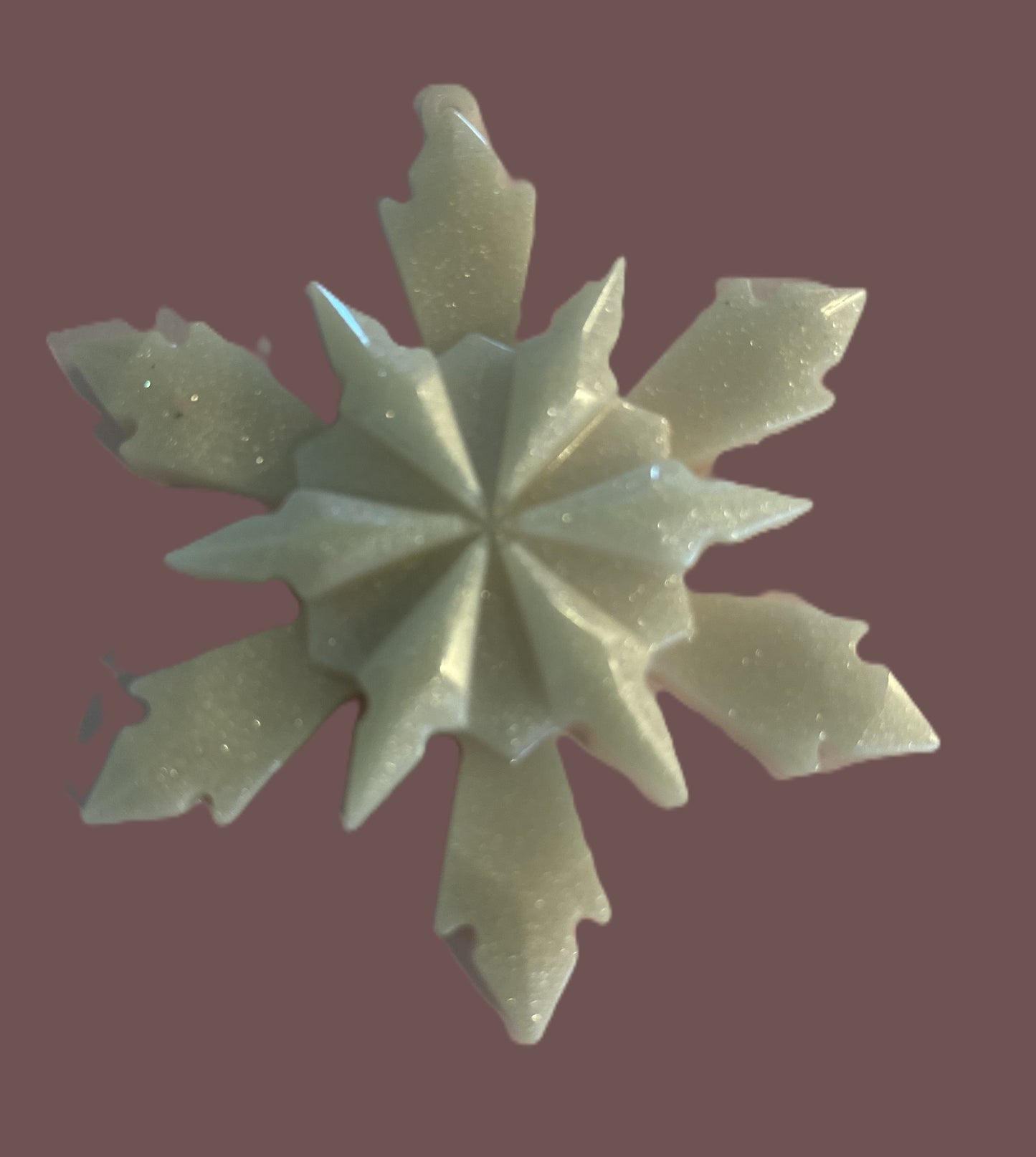 Decorative Resin Snowflake Ornament, Winter Holiday Hanging Decoration