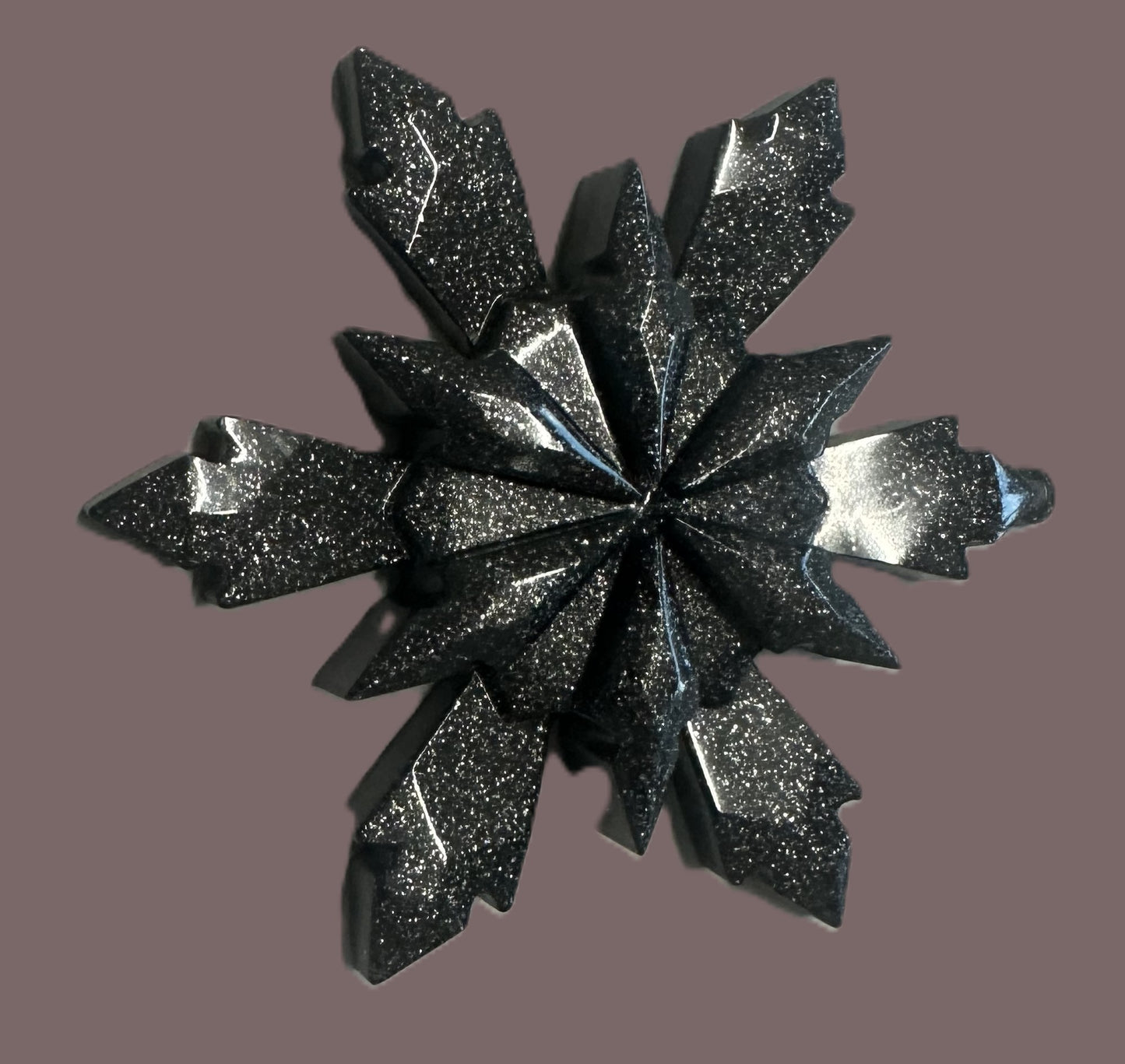 Decorative Resin Snowflake Ornament, Winter Holiday Hanging Decoration