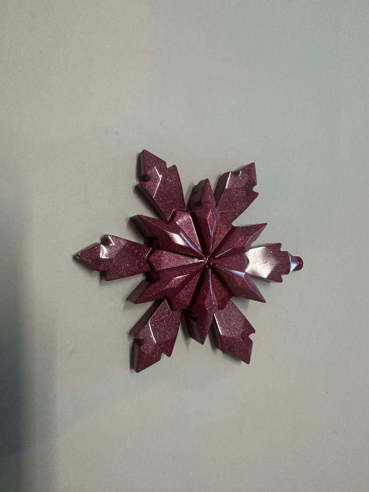 Decorative Resin Snowflake Ornament, Winter Holiday Hanging Decoration