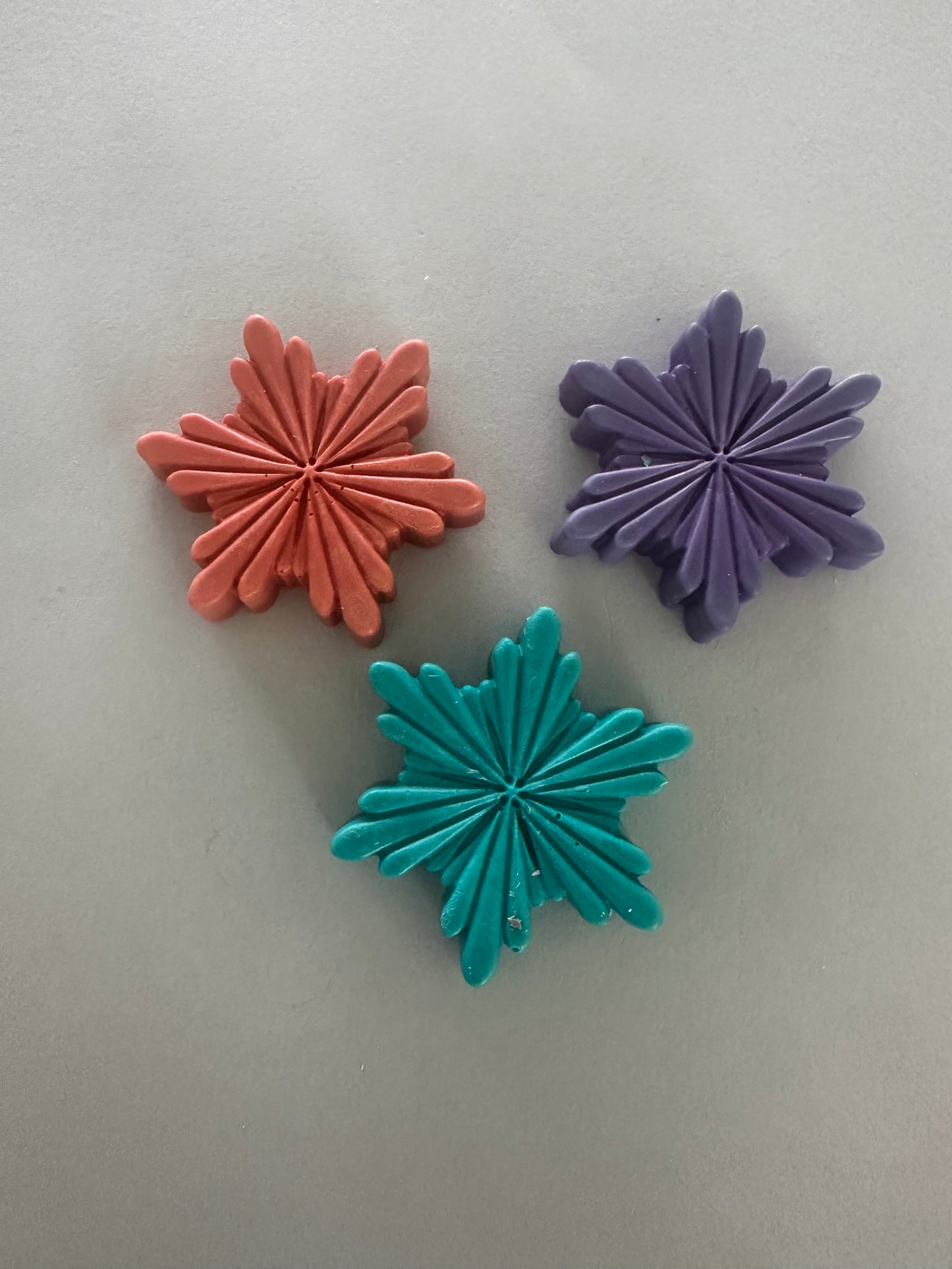 Holiday Snowflake Soaps Gift Set, Multicolor, 3 Pieces with Bag