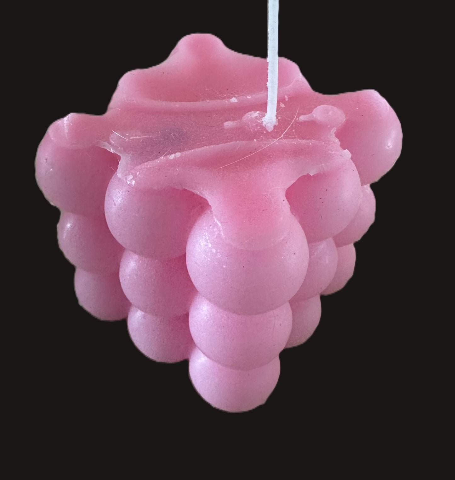 ✨ Bubble Cube Candle – Pink Edition