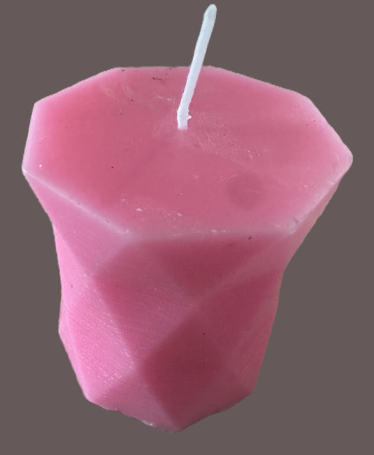Apple Blossom Geometric Candle